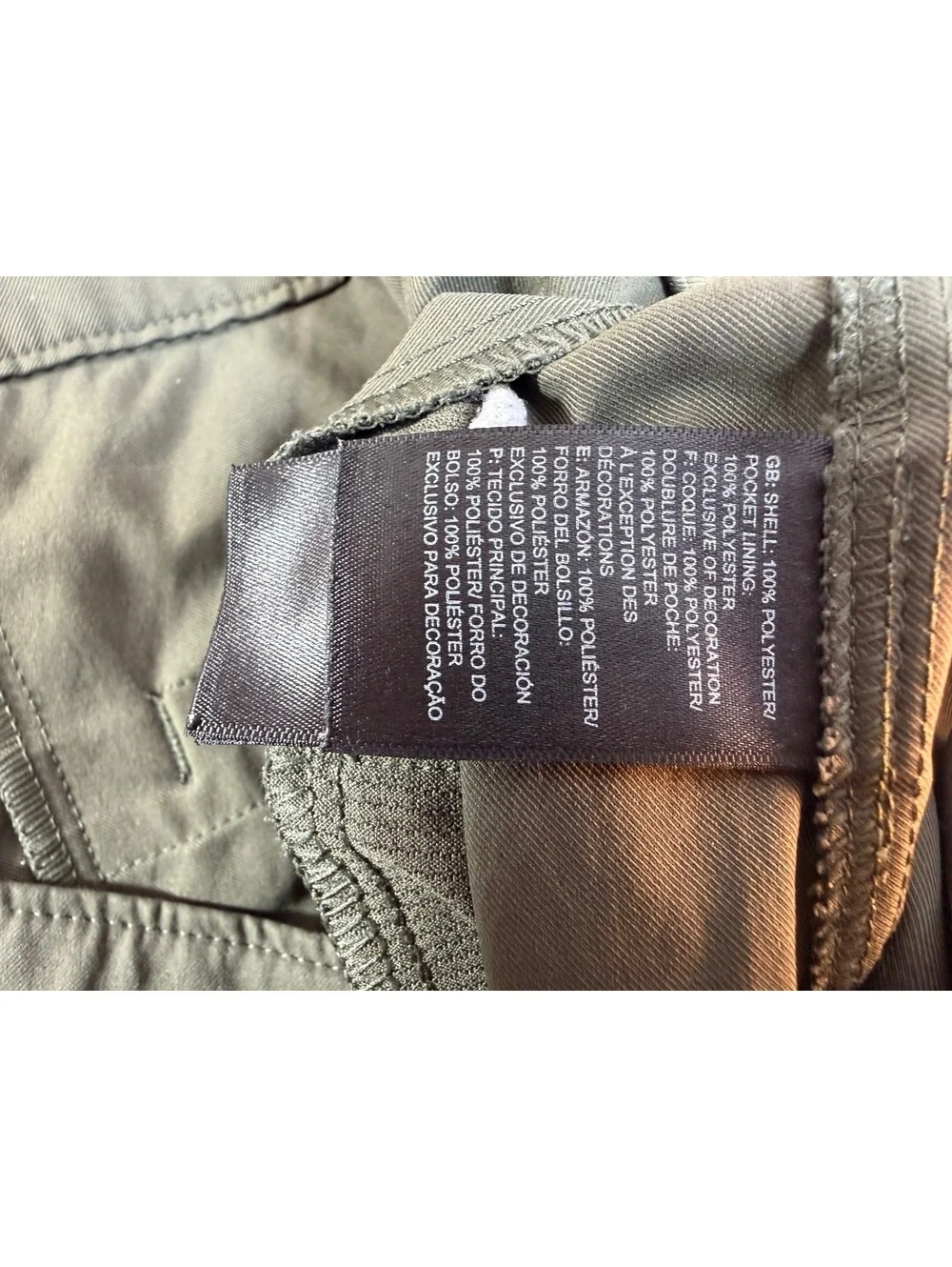 The North Face City Standard Modern Fit Pants Mens 34x32 Green Chino NF0A5A4K